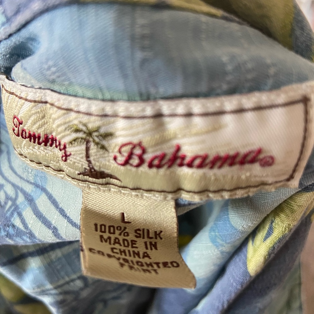 Tommy Bahama Blue Silk Shirt